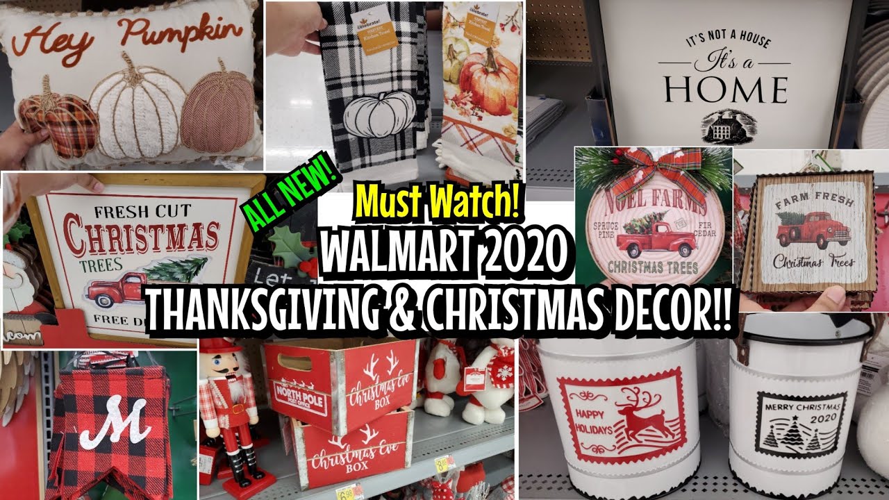 WALMART 2020 CHRISTMAS DECOR & THANKSGIVING/FALL FINDS! MUST WATCH