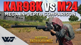 Guide Kar98k Vs M24  Mega Comparison  critical Misalignment Uncovered  Pubg