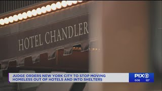 Judge orders NYC to stop moving homeless out of hotels and into shelters