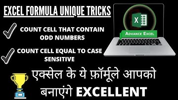 COUNT ODD EVEN AND CASE SENSITIVE DATA USING SUMPRODUCT FUNCTION