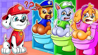 Brewing Cute Baby, Baby Factory - But in Toilet - Paw Patrol The Mighty Movie Animation - Rainbow 3
