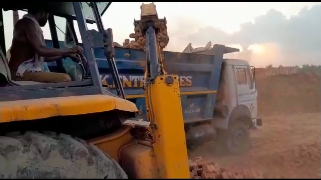 JCB 3dx EcoXpert Loading Broken Bricks In Tata 2518 Truck For Jcb jcb-3dx-ecoxpert-loading-broken-bricks-in-tata-2518-truck-for-jcb
