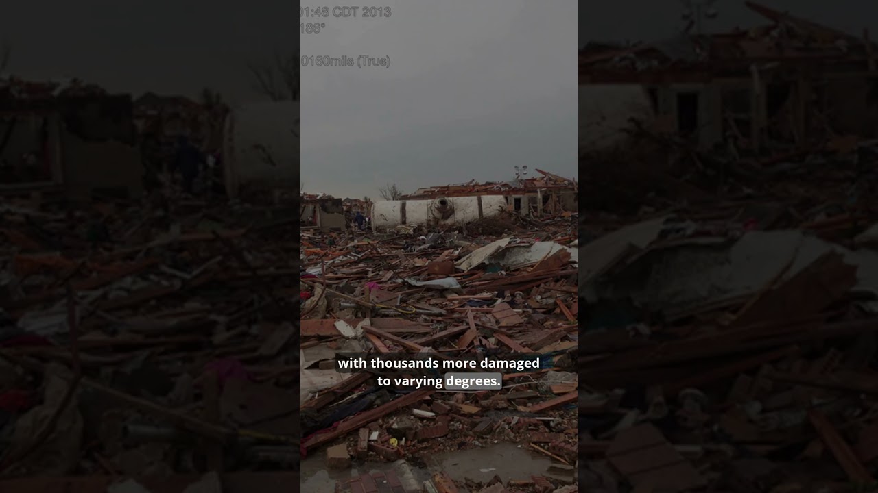 Over 1,000 Homes were destroyed during the 2013 Moore EF5 Tornado - Thousands left homeless