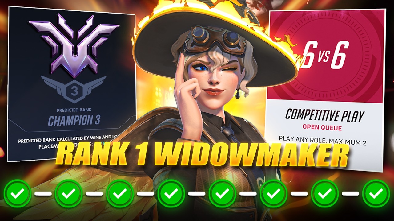 How I Carried My Placement Matches with Widowmaker in Overwatch