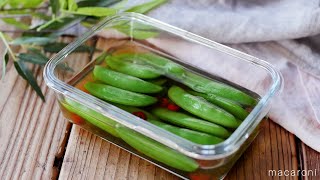 【スナップエンドウの浅漬け】旬の彩り副菜♪常備しておきたい絶品レシピ！