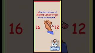 Máximo común divisor (MCD) Máximo común divisor (MCD)
