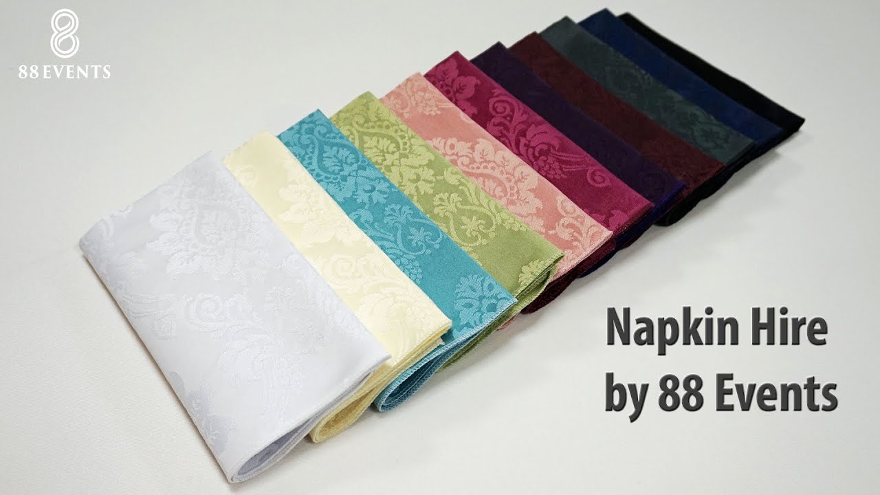 Napkin Hire by 88 Events YouTube