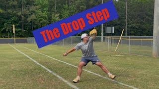 The Drop Step Drill helps pitchers get into their back hip and throw harder #pitching #baseball 