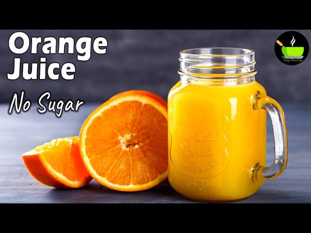 Orange Juice Recipe | How To Make Orange Juice In Blender | Sugar Free Orange Juice | Summer Drinks | She Cooks
