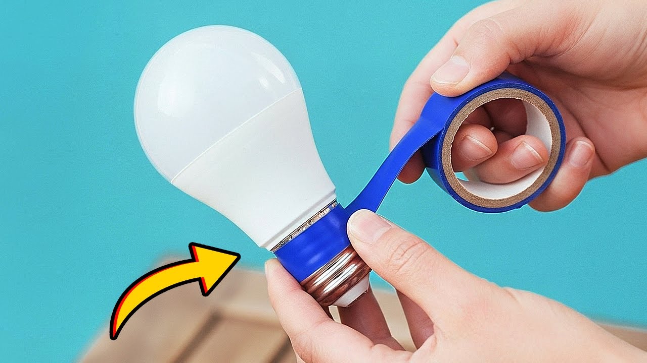 Просто соедините неработающую светодиодную лампочку изолентой, и вы удивитесь!