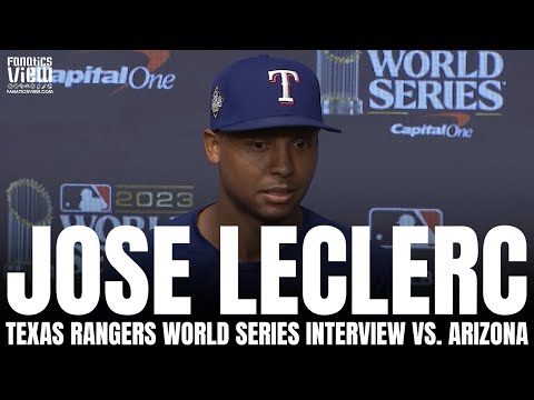 Jose Leclerc talks Jonah Heim Growth, Epic Corey Seager WS Homer & Moving Past Jose Altuve Homer