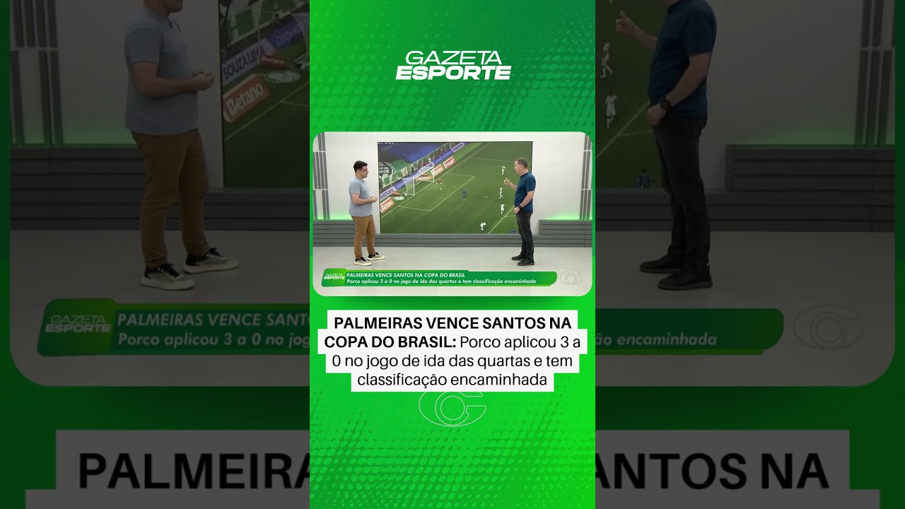Palmeiras vence Santos por 3 a 0 na Copa do Brasil - 27/08/2026
