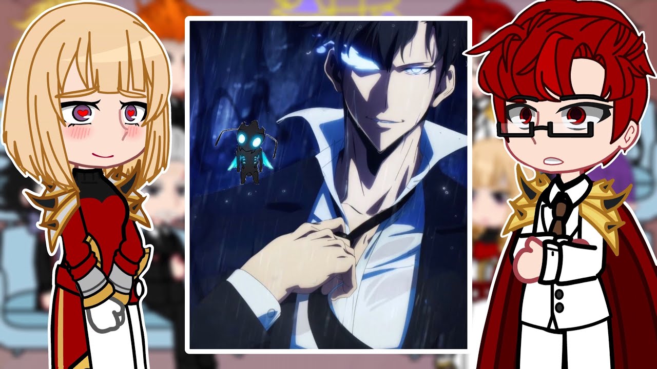 Hunters + Esil react to Sung Jin-Woo | Solo Leveling  | Part-1 | Gacha React | Ivy Glitchy✨