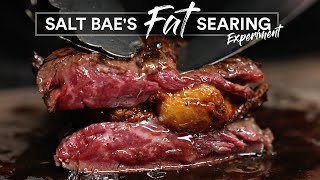 Salt Bae's HOT FAT Searing Experiment | Guga Foods