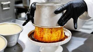 Japanese Food - GIANT CARAMEL CUSTARD Tokyo Japan
