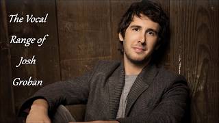 The Vocal Range Of Josh Groban -- G2-G5