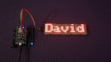 ESP8266 MAX7219 Matrix Message Board