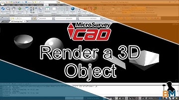 MicroSurvey MSCAD How To: Rendering 3D Objects | Bench Mark