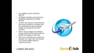 How do I change my name on JetBlue Airways   Faresglob