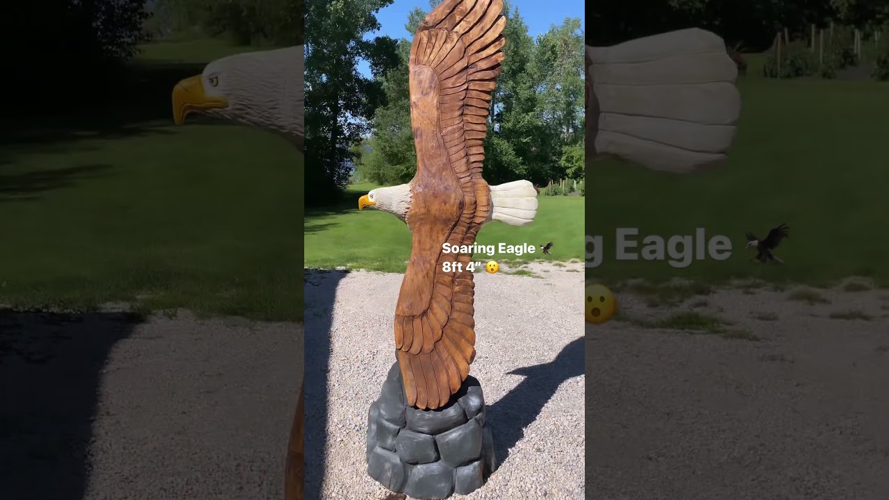 Eagle made by wood