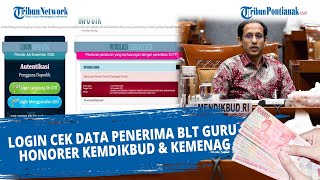 Login Cek Data Penerima BLT Guru Honorer Kemdikbud & Kemenag