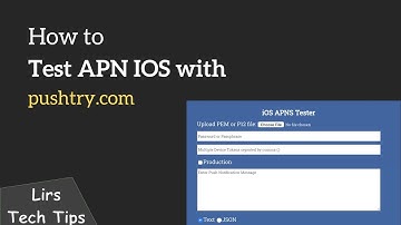 How to Test APNS IOS with website pushtry.com