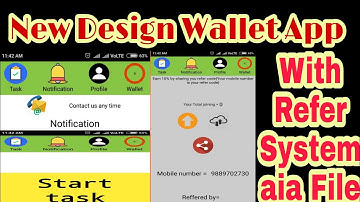 Point Wallet app aia file with Refer system new Design Earning app