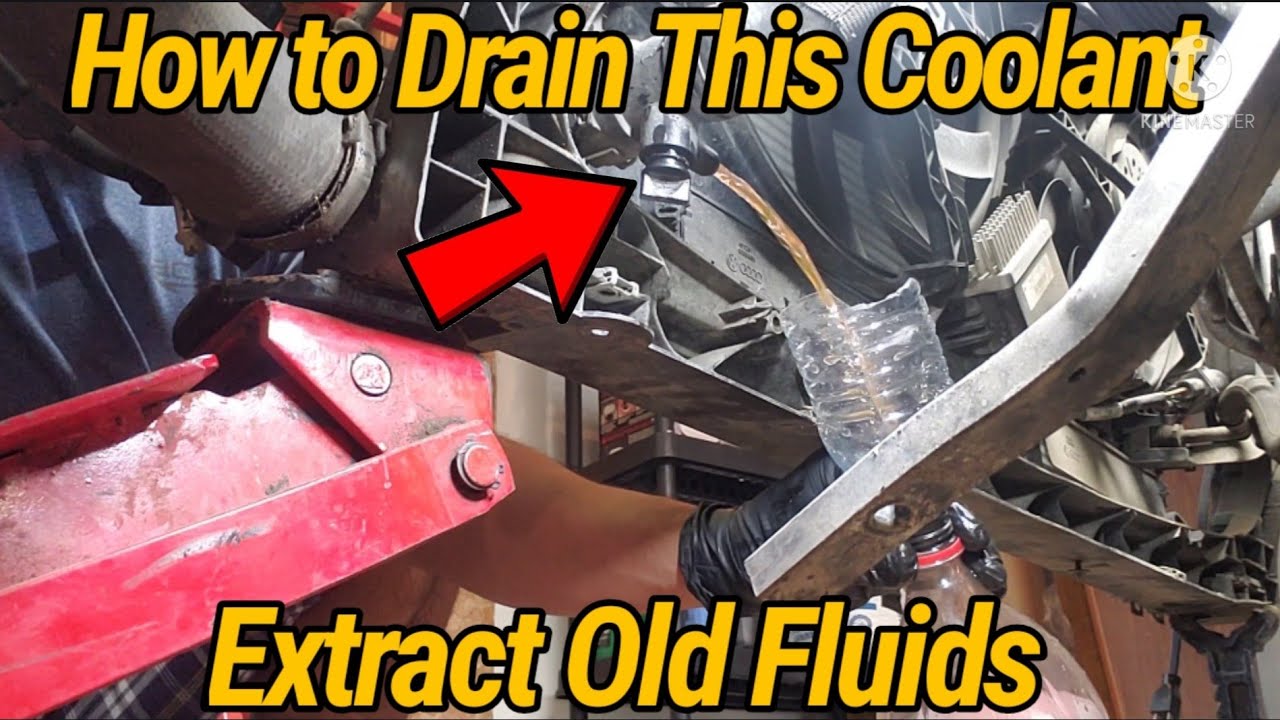 Audi 2.0L How to Drain Coolant out your Radiator