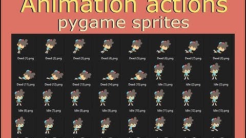 Free sprite animation characters with Python & Pygame