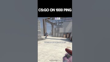 CSGO ON 1000 PING IS CRAZY #counterstrikego #csgo #gaming