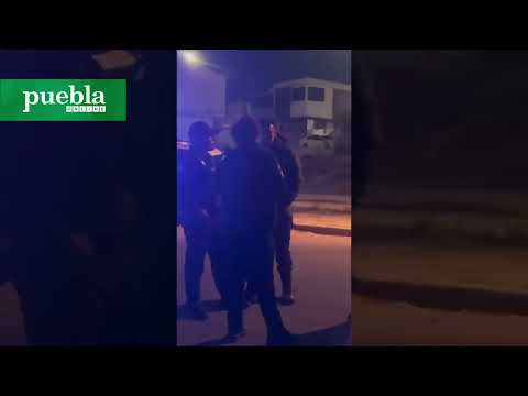 Detienen a policía estatal por golpear a una mujer en Galaxia La Calera, Puebla