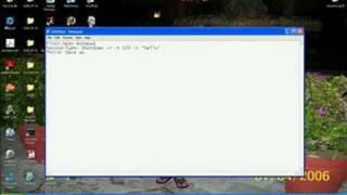 Batch File cmd+notepad shutdown