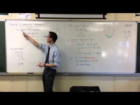 Definite & Indefinite Quadratics (3 of 3: Working the Inequalities)