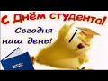 День студента. Прикольное поздравление с днем студента.