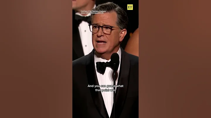 Stephen Colbert's #emmys speech for Outstanding Talk Series earns a standing ovation from the crowd.