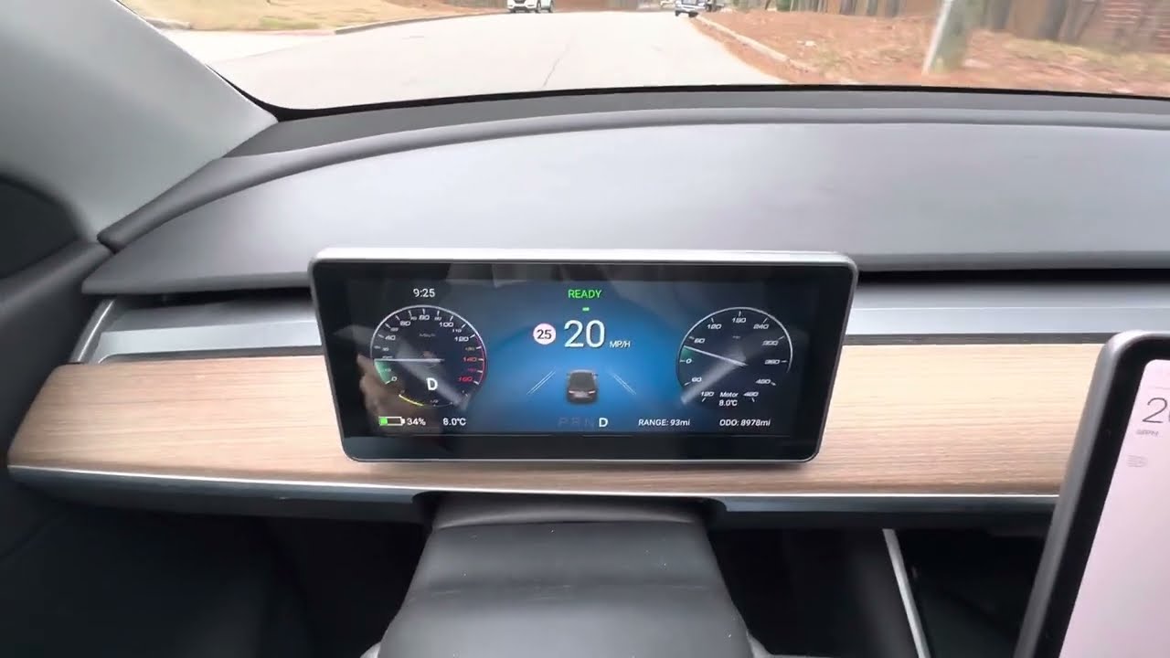 Tesla Model 3 & Y MSX-Pro Driver View Dash & LCD Display (Smart Instru - T  Sportline - Tesla Model S, 3, X & Y Accessories