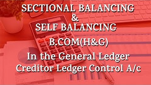 Sectional Balancing Ledger | Full Explained | B.COM(H&G) | #account