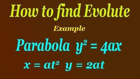 How to solve evolute best example (PART-2)