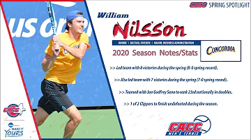 CACC SPRING SPOTLIGHT: William Nilsson (Concordia Men's Tennis)
