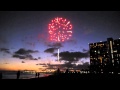 Beachfront Fireworks Display at Hilton Hawaiian Village, Oahu