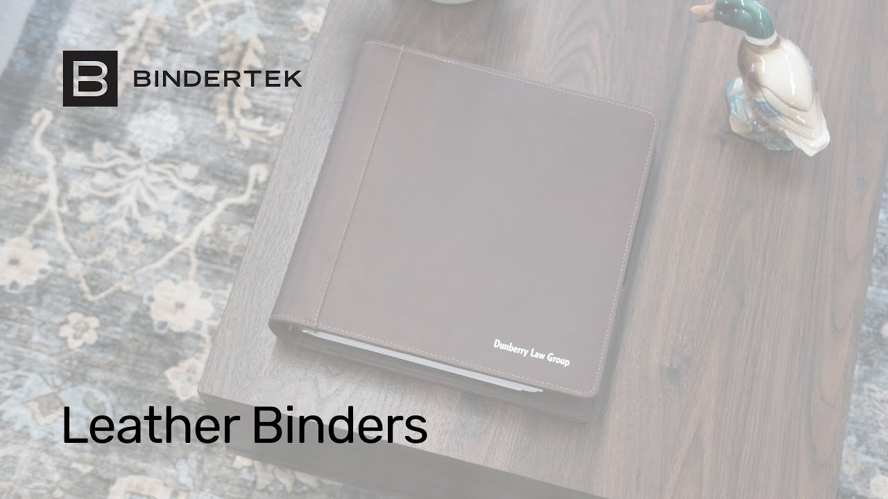 Bindertek's Premium Leather Binder | Crafted for Professionals - YouTube