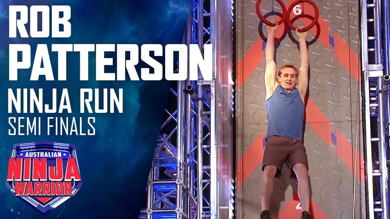 Rob Patterson struggles on the Invisible Ladder Australian Ninja