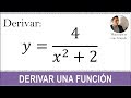 Derivar una fracción con constante en el numerador