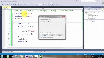 Bài 91 In tất cả các số nguyên dương lẻ nhỏ hơn 100