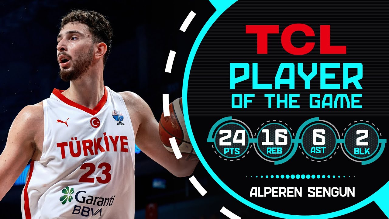 Alperen Sengun (24 PTS, 16 REB) does it again as TUR 🇹🇷 beat SWE 🇸🇪 at 