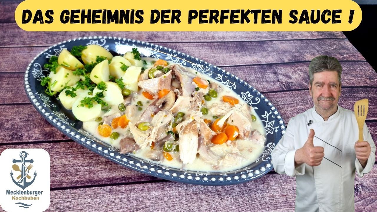 Das beliebte DDR Hühnerfrikassee Rezept