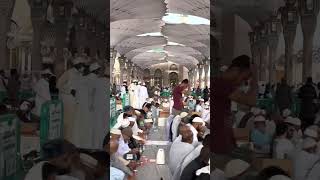 الفطور و الأجواء الرمضانية في المسجد النبوي ✨