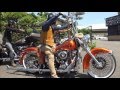 女性ハーレーライダー　竹槍　1994ハーレーダビッドソンソフテイルヘリテイジ　2013HARLEY-DAVIDSON TR　ハーレーダビッドソンヘリテイジ　兵庫県　姫路