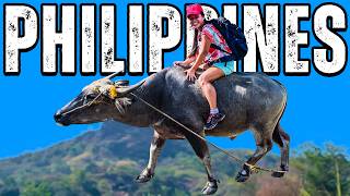 Filipina Wife Rides Carabao LIKE A BOSS While Eating Ice Cream