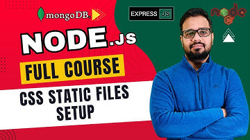 NodeJS Tutorial in Hindi #39 - Add & Serve CSS Files | Static Files Setup